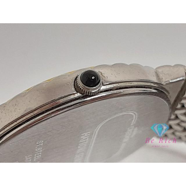 CREDOR SEIKO K18KT ベゼル ブルー メノウ レディース 5A70-0260 SS
