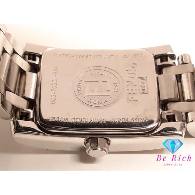 FENDI（フェンディ） クラシコ レディース 腕時計 7050L スクエア 黒
