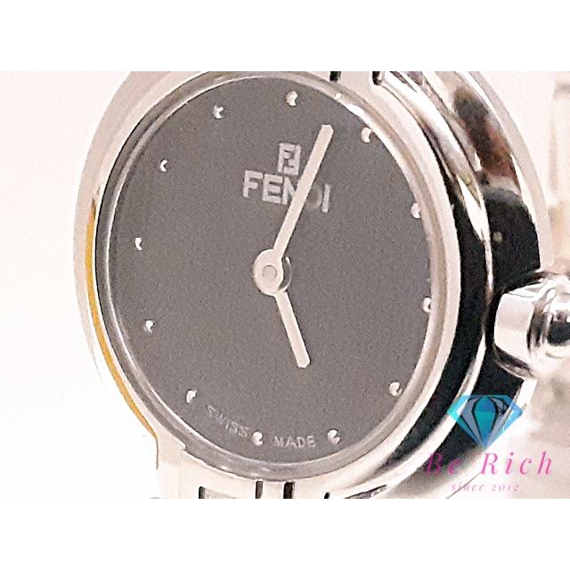 【美品】FENDI オロロジ　レディース アナログ時計 ゴールド/ブラック FENDI（フェンディ） オロロジ レディース 腕時計 750L ラウンド 黒