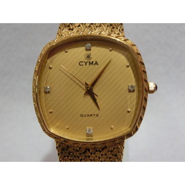 CYMA シーマ 天然ダイヤ 4P 腕時計 604 ゴールド 文字盤 SS クォーツ ドレス ウォッチ 時計 メンズ レディース 【中古】 ht203  : ht203 : ビーリッチヤフー店 - 通販 - Yahoo!ショッピング
