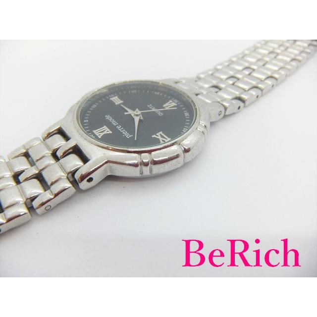 ピエール モード PIERRE MODE メンズ 腕時計 黒 ブラック 文字盤