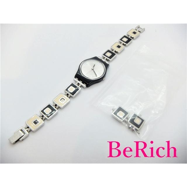 Swatch（スウォッチ） レディース 腕時計 シルバー 文字盤 SS 黒 