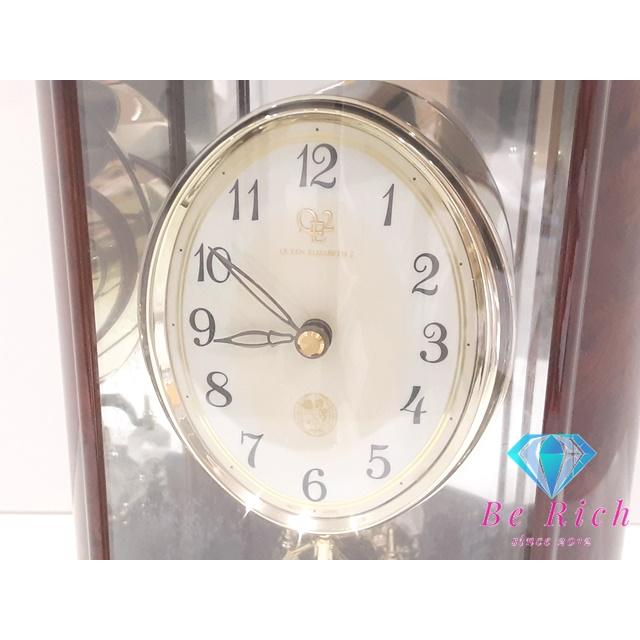 リズム時計工業 クイーンエリザベス 2 置時計 QE2-R36 レトロ