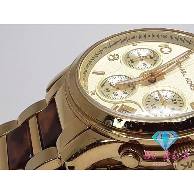 マイケルコース MICHAEL KORS ランウェイ クロノグラフ レディース MK5659 ゴールド SS クォーツ ウォッチ 【中古】 ht4428｜be-rich0112｜08