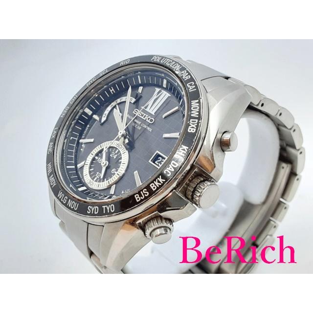 BRIGHTZ セイコー SEIKO ブライツ デイト ソーラー 電波 メンズ 腕時計 