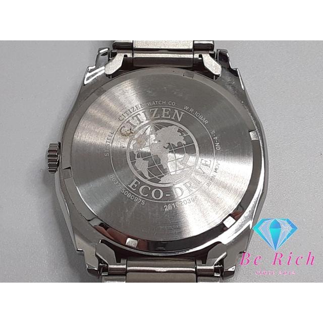美品　CITIZEN　シチズン　ブラック　シルバー　ソーラー　メンズ　腕時計 CITIZEN シチズン エコ ドライブ ソーラー メンズ 腕時計 デイデイト