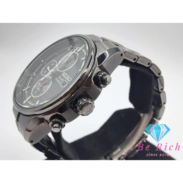 SEIKO（セイコー） ソーラー クロノグラフ メンズ 腕時計 デイト V176 
