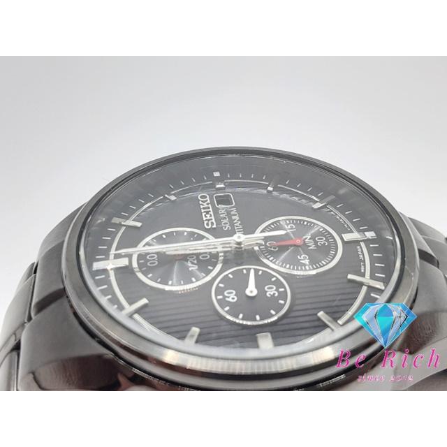 SEIKO（セイコー） ソーラー クロノグラフ メンズ 腕時計 デイト V176