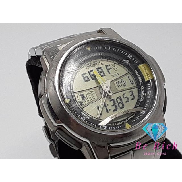 CASIO（カシオ） メンズ 腕時計 AQF-100 スタンダード アナデジ 黒 