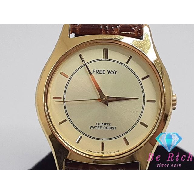 シチズン CITIZEN フリーウェイ メンズ 腕時計 7680-A40834 ゴールド