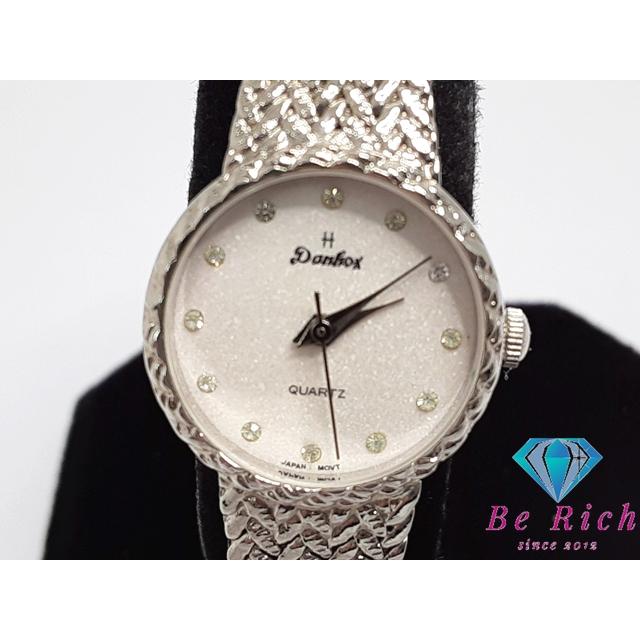Danhox レディース 時計 白 ホワイト シルバー SS アナログ クォーツ