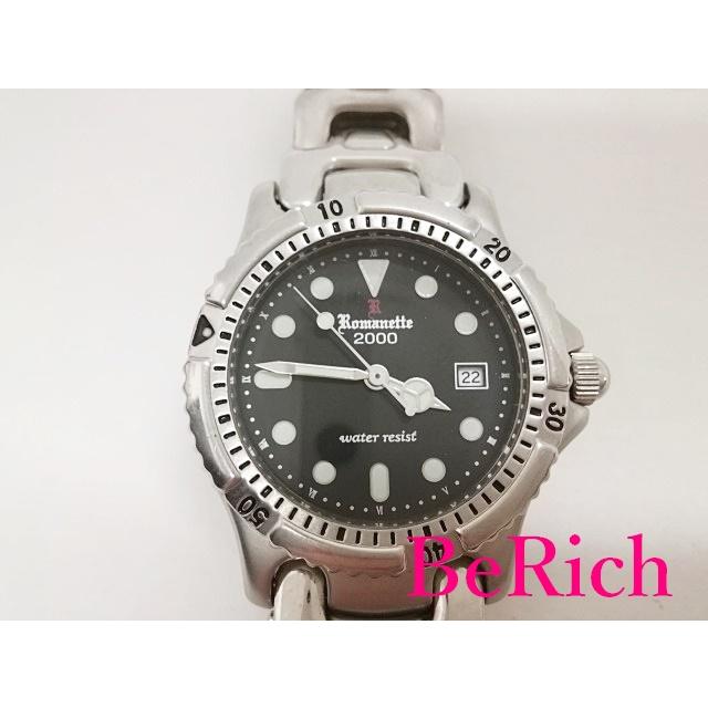 ロマネッティ Romanette メンズ 腕時計 RE0004 黒 ブラック 文字盤  