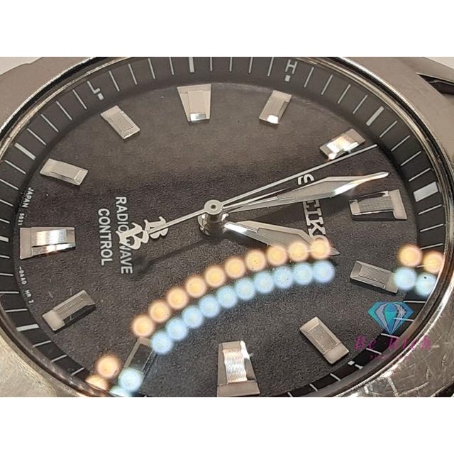 【稼働美品】SEIKO Brightz　5B21-0AA0／電波クォーツ／チタン SEIKO（セイコー） ブライツ ソーラー 電波 メンズ 5B21-0AA0 黒