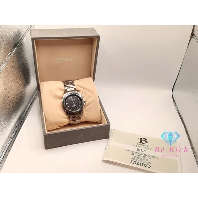 SEIKO（セイコー） ブライツ ソーラー 電波 メンズ 5B21-0AA0 黒