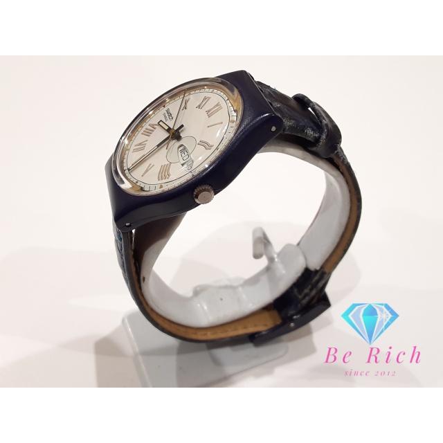 Swatch（スウォッチ） デイデイト 腕時計 S17 8727 白 ホワイト 紺
