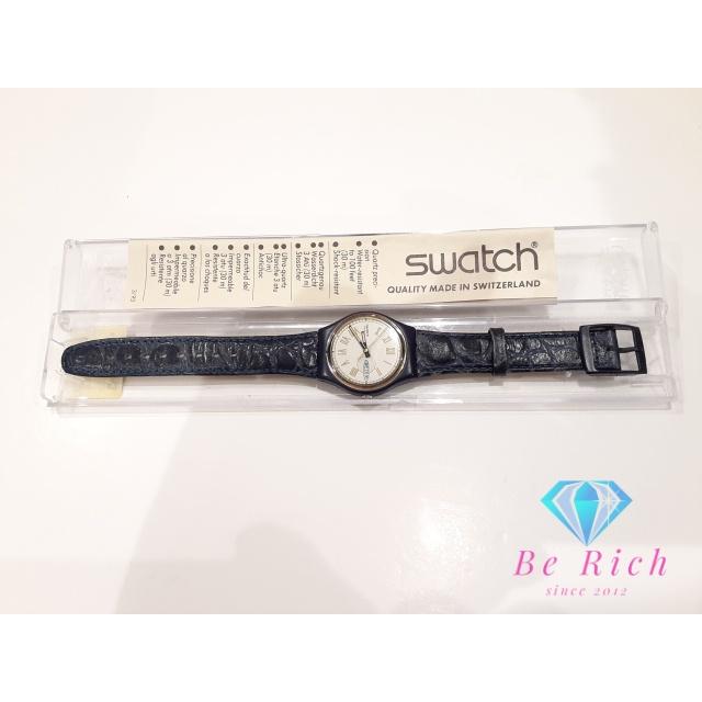稼働品 Swatch 腕時計 スウォッチ SWISS デイト クロノ クォーツ式 Swatch（スウォッチ） デイデイト 腕時計 S17 8727 白 ホワイト 紺