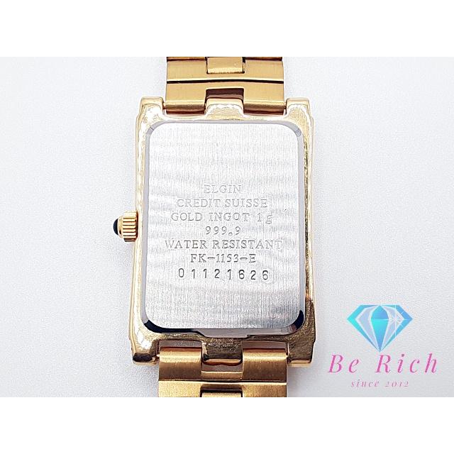 ELGIN（エルジン） インゴット ウォッチ FK1153E スクエア ゴールド SS