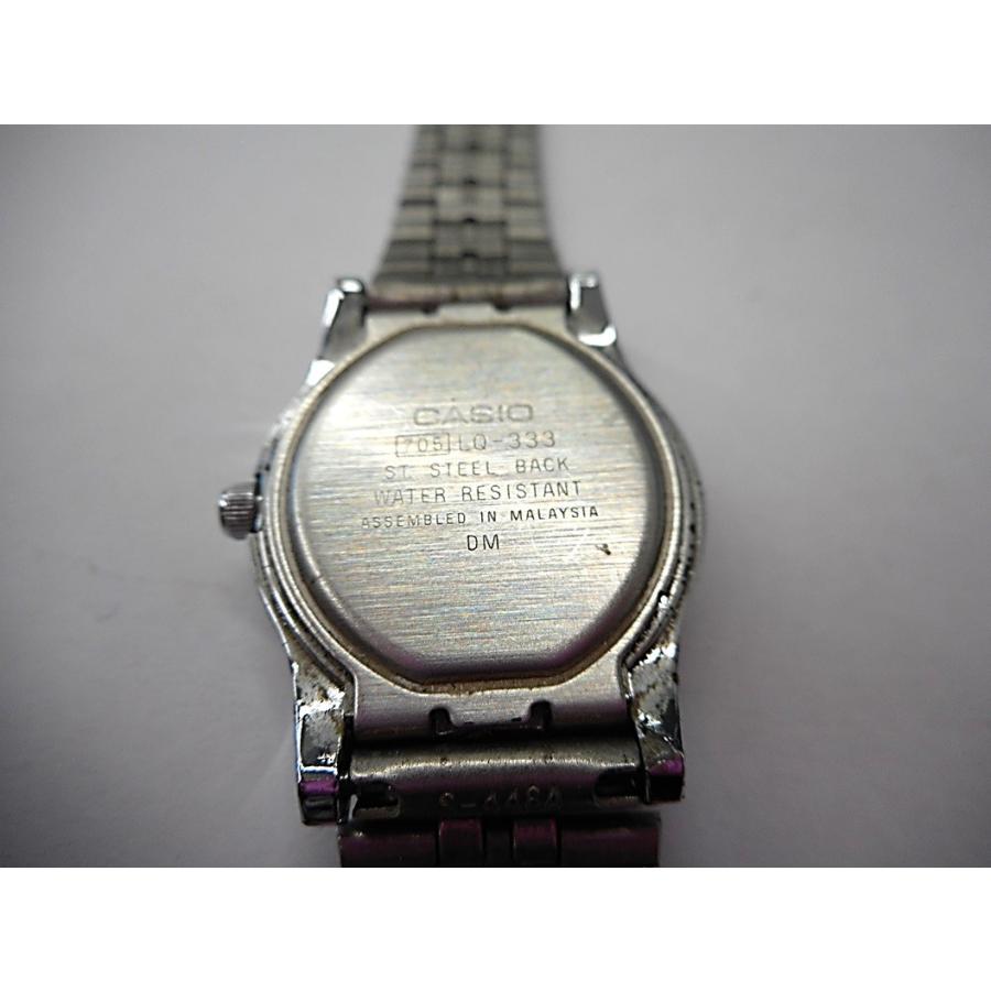 カシオ レディース腕時計 SS 白×シルバー クォーツ【中古】ht693｜be-rich0112｜03