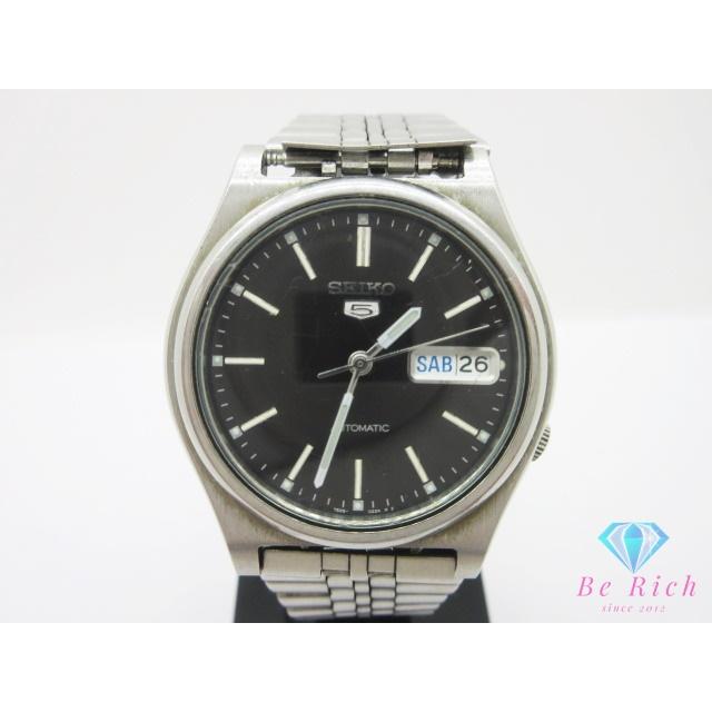 美品　セイコー SEIKO 5 自動巻き 7S26- 黒文字盤 ディ　デイト SEIKO（セイコー） SEIKO 5 自動巻き メンズ 腕時計 デイデイト 7S26