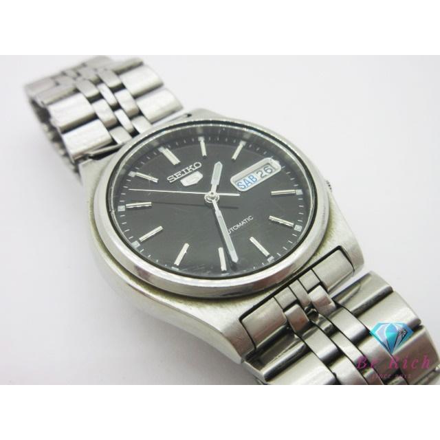 【稼働品】セイコー 5 自動巻き メンズ 腕時計 シルバー デイデイト 7S26 SEIKO（セイコー） SEIKO 5 自動巻き メンズ 腕時計 デイデイト 7S26