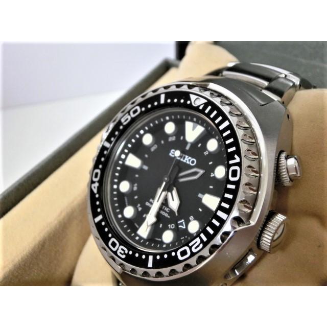 SEIKO PROSPEXソーラー メンズ　ダイバーズ 200m PROSPEX 美品 セイコー キネティック SUN019J1 5M85-0AB0 プロスペック