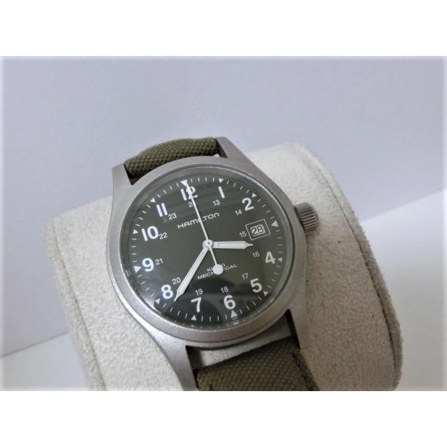 ハミルトン H694190 カーキフィールド デイト メンズ 腕時計 50ｍ防水