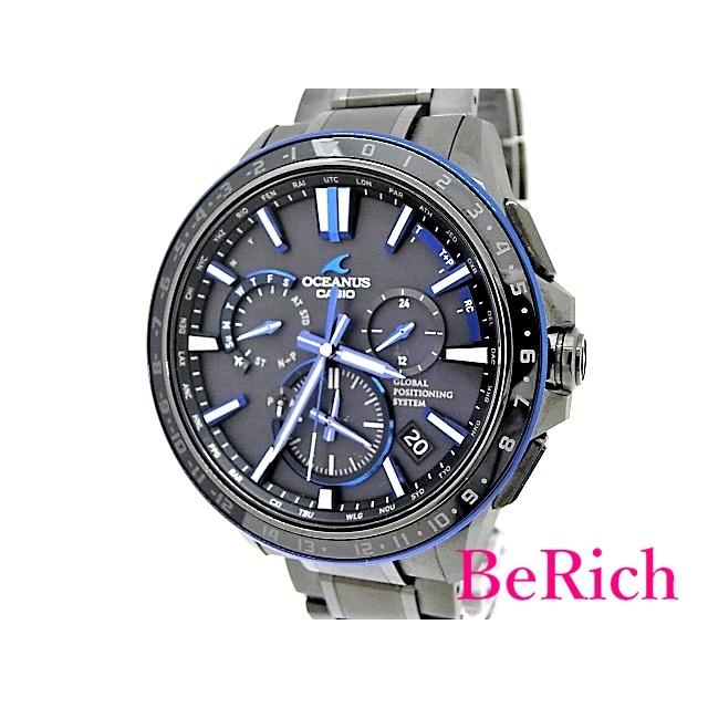 OCEANUS 美品 カシオ オシアナス OCW-G1200B-1AJF ハイブリッド電波 