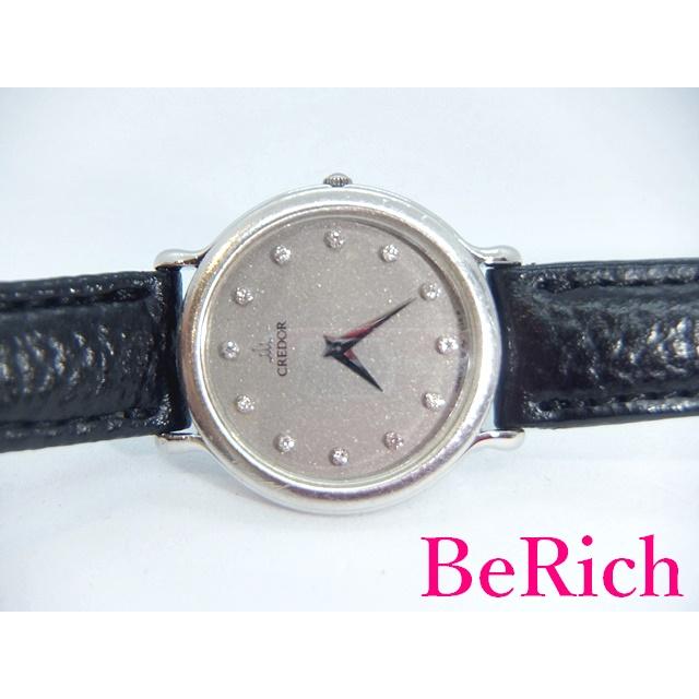 CREDOR セイコー クレドール SEIKO 2F70-0370 12P ダイヤ Pt900 CREDOR セイコー クレドール SEIKO 2F70-0370 12P ダイヤ Pt900