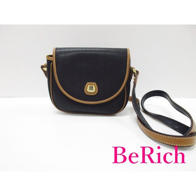 LANCEL（ランセル） ミニ ショルダーバッグ ポシェット 黒 茶 ブラック