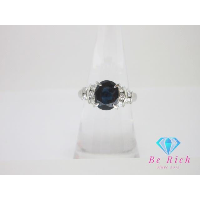 ジュエリー マキ Pt900 プラチナ サファイア 2.43ct ダイヤモンド 0.38 