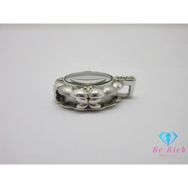 K18 WG カラーストーン ダイヤモンド 0.07ct 花 フラワー モチーフ 