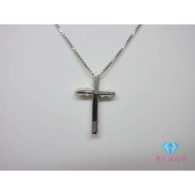 Pt850 Pt900 プラチナ ダイヤ 0.50ct 付 クロス 十字架 モチーフ  