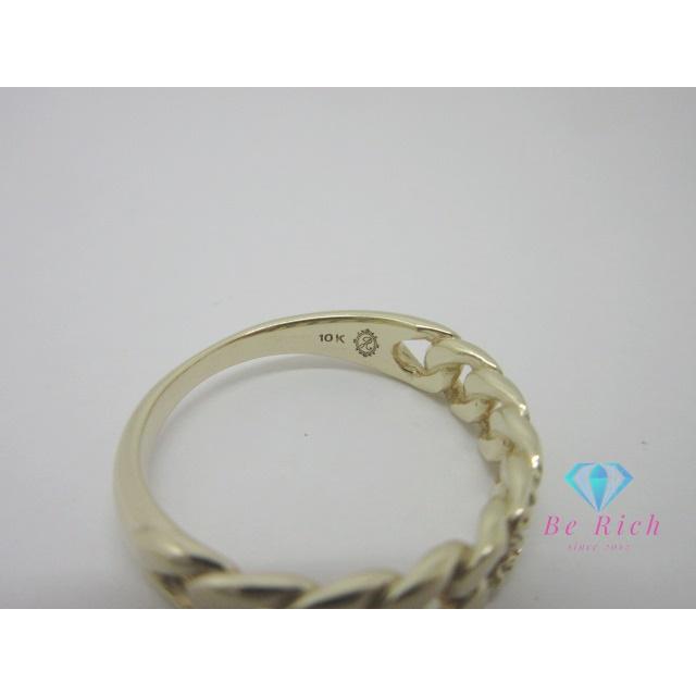 AVALANCHE アヴァランチ K10 YG ダイヤモンド 付 デザイン リング 指輪