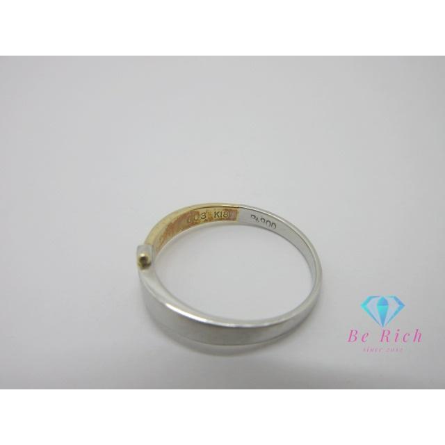 K18 18金　750 pt900 リング　指輪　9号 K18 18金750 pt900 リング指輪9号