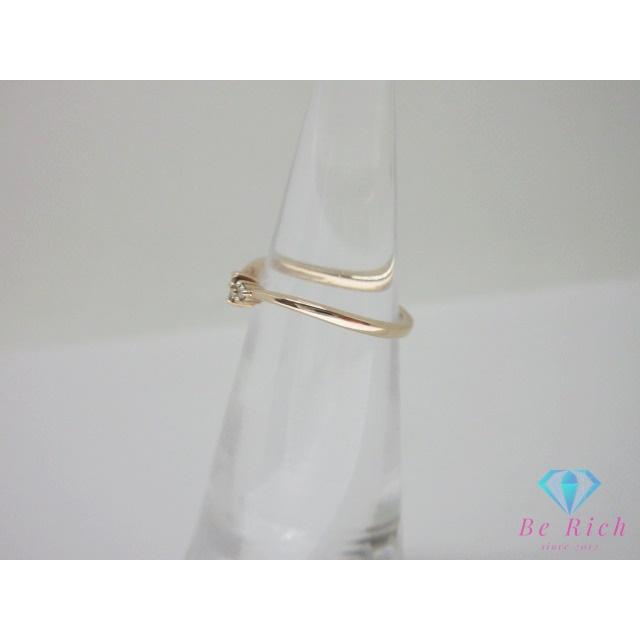 WISP ウィスプ K10 PG ダイヤモンド 0.03ct 付 デザイン ピンキー