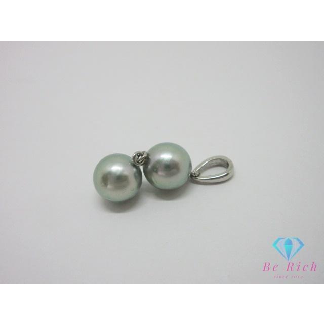 pt900 プラチナ 真珠 パール 7mm 珠 付 デザイン ネックレス ペンダント トップ ヘッド 宝石 ジュエリー アクセサリー 【中古】 th14537