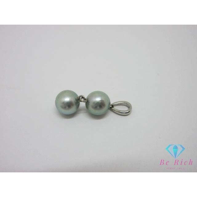 pt900 プラチナ 真珠 パール 7mm 珠 付 デザイン ネックレス ペンダント トップ ヘッド 宝石 ジュエリー アクセサリー 【中古】 th14537