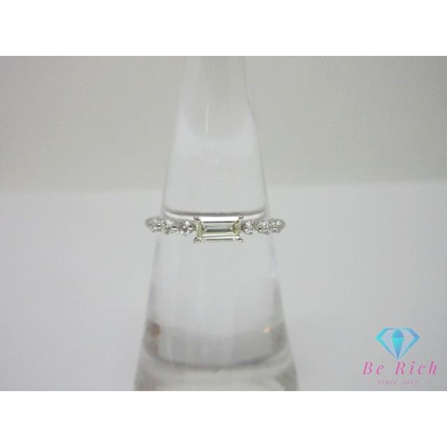Pt900 プラチナ ダイヤモンド 0.29ct 0.15ct 付 デザイン リング 指輪