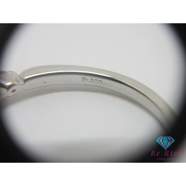 Pt900 プラチナ ダイヤモンド 0.29ct 0.15ct 付 デザイン リング 指輪 
