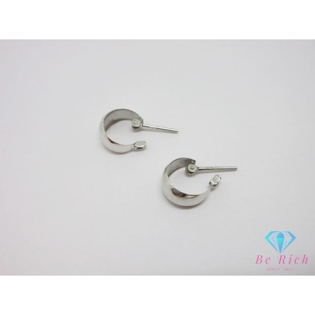 K14 WG フープ デザイン スタッド ピアス 14金 585 宝石 ジュエリー アクセサリー 【中古】th14609_3
