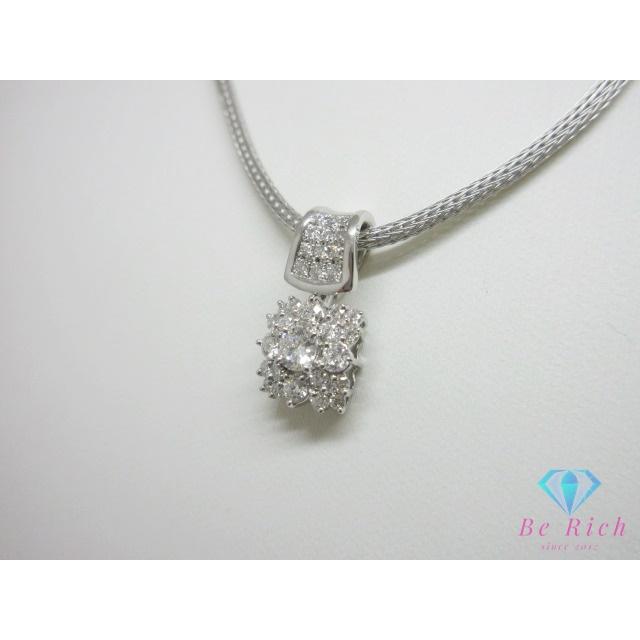 星の砂 HOSHI no SUNA プラチナ Pt900 K18 WG ダイヤモンド 0.61ct 付 ネックレス ペンダント 18金 750 メレ【中古】【送料無料】 th14748_2