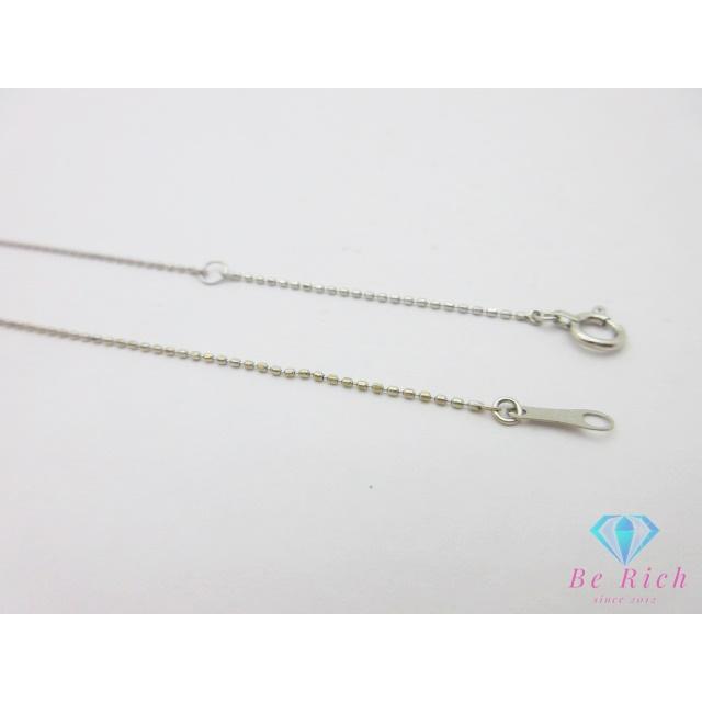 K18 WG ダイヤモンド 0.30ct 付 ハート モチーフ デザイン ネックレス