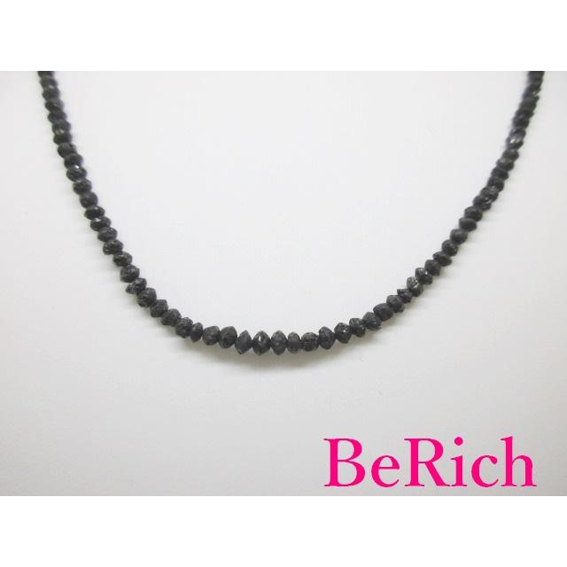 K18 WG ブラック ダイヤモンド 20.00ct ネックレス ペンダント 18金