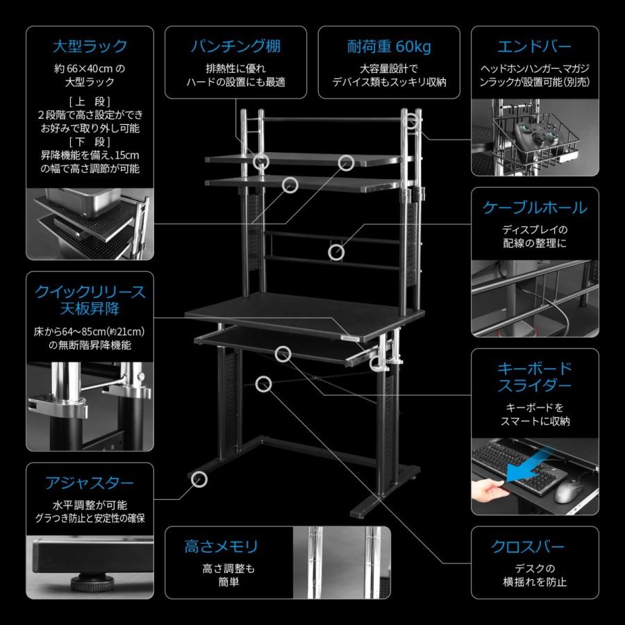 Bauhutte（バウヒュッテ） アウトレット BHD-750PRM-BK ゲーミング 