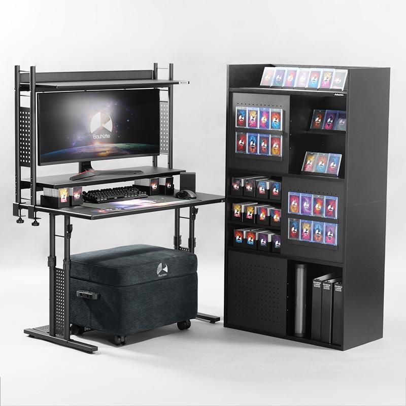 アウトレット Bauhutte (バウヒュッテ) トレカ収納ラック BHS-0375TR-BKの画像