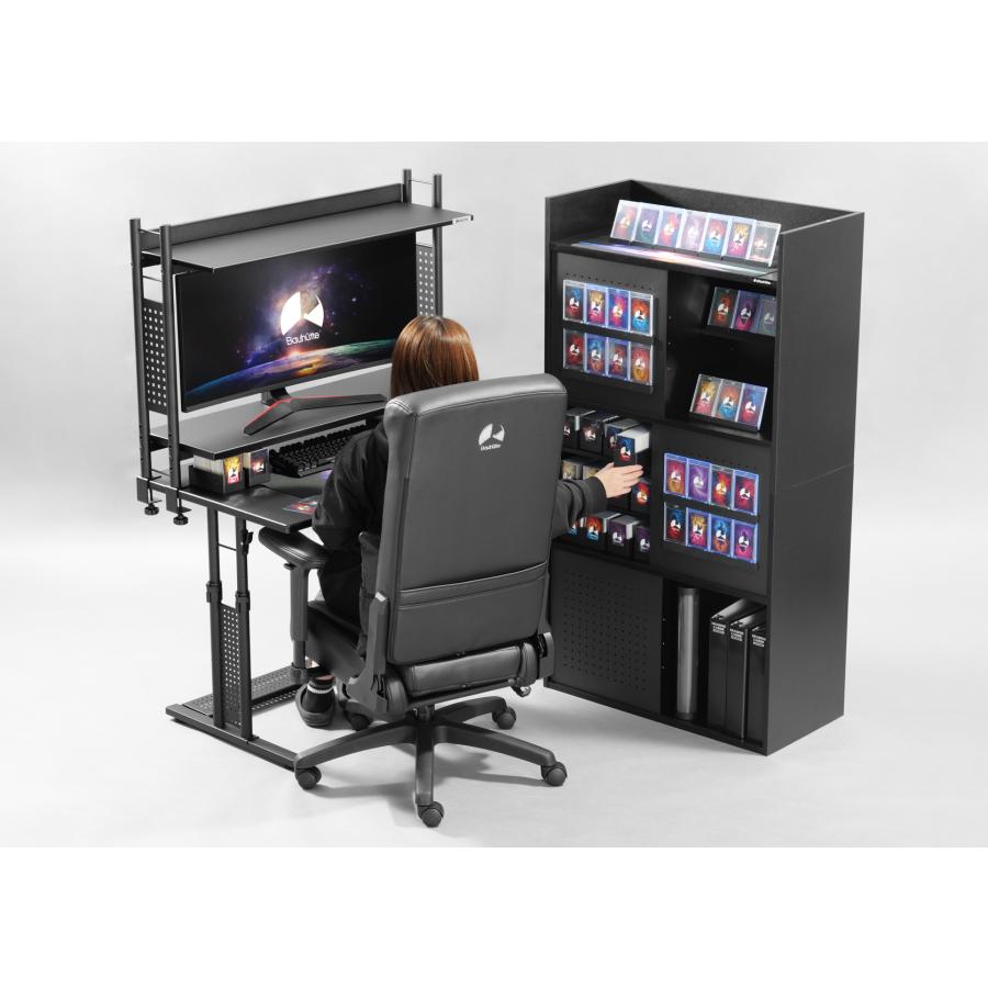 アウトレット Bauhutte (バウヒュッテ) トレカ収納ラック BHS-0375TR-BKの画像
