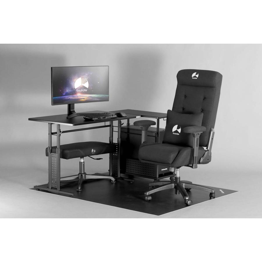 Bauhutte バウヒュッテ オットマンワイド ブラック BOT-700-BK ゲーミングオットマンワイド BOT-700 | Bauhütte®