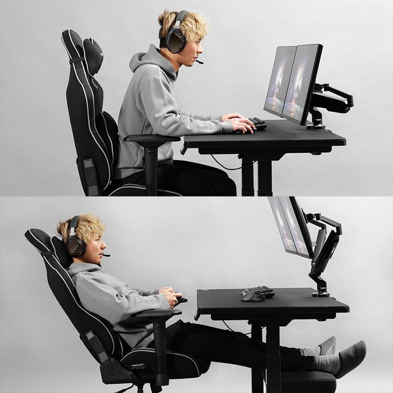 Bauhutte（バウヒュッテ） アウトレット ゲーミングチェア G-571-BK 
