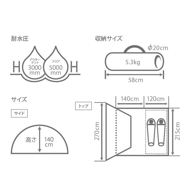 アウトレット　ディーオーディー ( DOD ) アウトドア用品　T2-466　ライダーズバイクインテント｜be-s-outletstore｜04