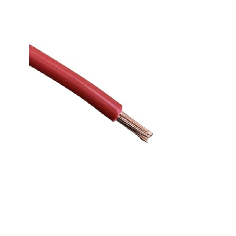 人気ブランドをKIVケーブル 22sq 赤 電気機器用ビニル絶縁電線 600Vケーブル（切り売り1ｍ?) (8m) 絶縁キャップ付き 製造、工場用 